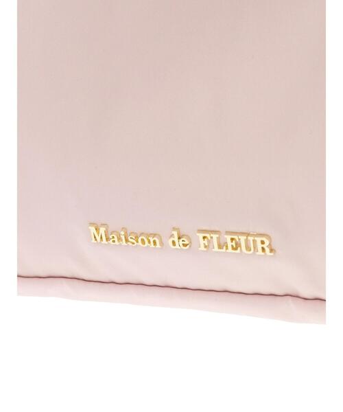 Maison de FLEUR（メゾンドフルール）の「フロントフリルキャリーオンバッグ（ボストンバッグ・レディース・ブラック/ピンク・FREE）」の13枚目の写真