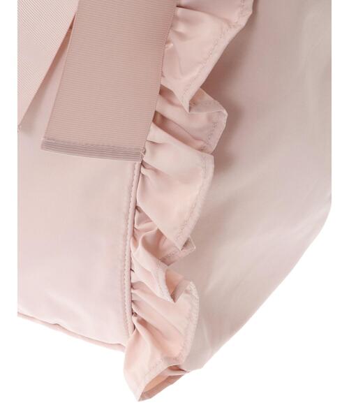 Maison de FLEUR（メゾンドフルール）の「フロントフリルキャリーオンバッグ（ボストンバッグ・レディース・ブラック/ピンク・FREE）」の14枚目の写真