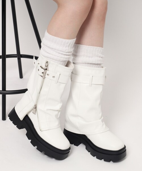 きゃしゃ見えベルト付きカバーブーツ（ブーツ）｜cs T&P（シーエスティーアンドピー）