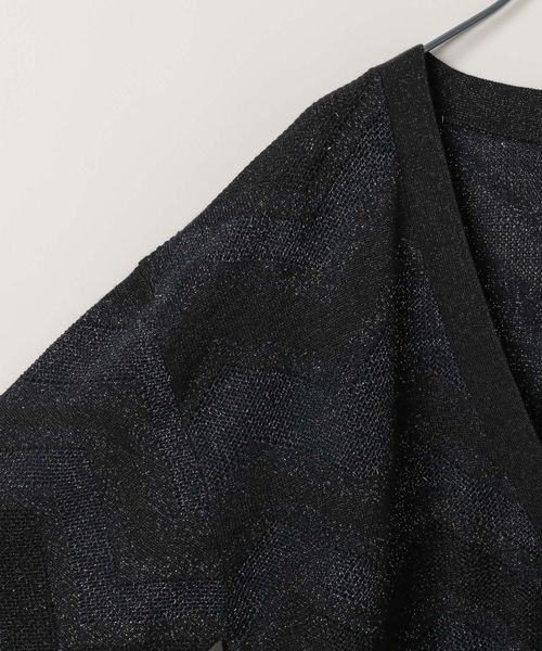 JEANASIS（ジーナシス）の「ランダムキカラメジャガードVカーディガン/148812（カーディガン/ボレロ・レディース・レッド系その他/ネイビー系/ブラック系その他/グレー系その他・FREE）」の13枚目の写真