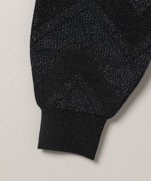 JEANASIS（ジーナシス）の「ランダムキカラメジャガードVカーディガン/148812（カーディガン/ボレロ・レディース・レッド系その他/ネイビー系/ブラック系その他/グレー系その他・FREE）」の14枚目の写真