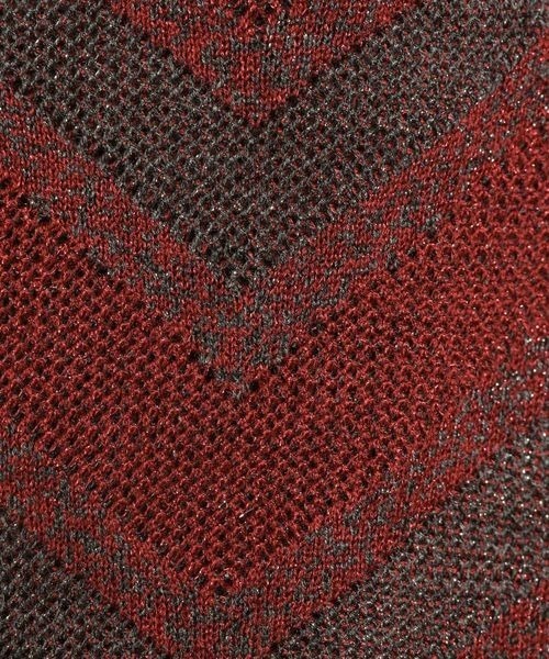 JEANASIS（ジーナシス）の「ランダムキカラメジャガードVカーディガン/148812（カーディガン/ボレロ・レディース・レッド系その他/ネイビー系/ブラック系その他/グレー系その他・FREE）」の17枚目の写真