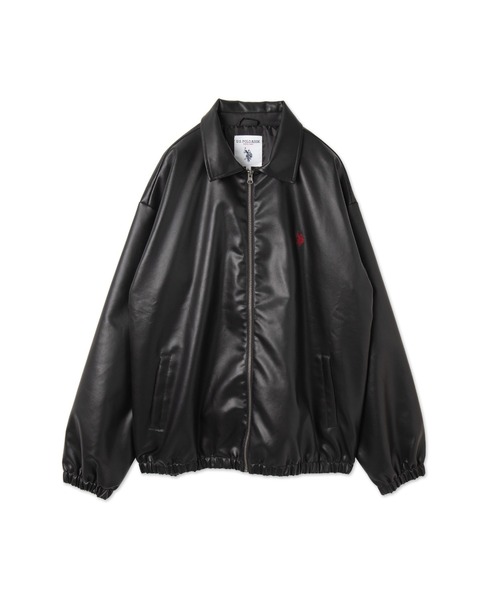 【セール】∴WEGO/【2024AW/大人気シリーズに新作登場！】U.S.POLO ASSN.フェイクレザージャケット（ブルゾン）｜U.S. POLO ASSN.（ユーエスポロアッスン）