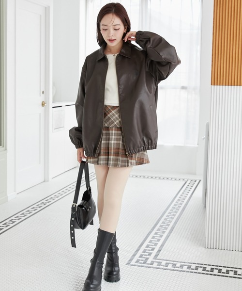【セール】∴WEGO/【2024AW/大人気シリーズに新作登場！】U.S.POLO ASSN.フェイクレザージャケット（ブルゾン）｜U.S. POLO ASSN.（ユーエスポロアッスン）