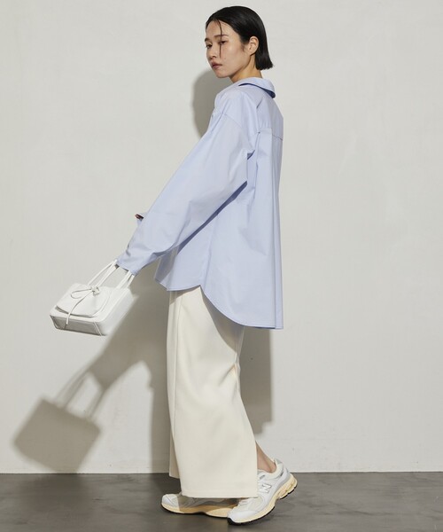 Firsthand(ファーストハンド)の「Firsthand/ファーストハンド スキッパーZIPシャツ(シャツ/ブラウス・レディース・サックスブルー/ホワイト・フリ-)」の6枚目の写真