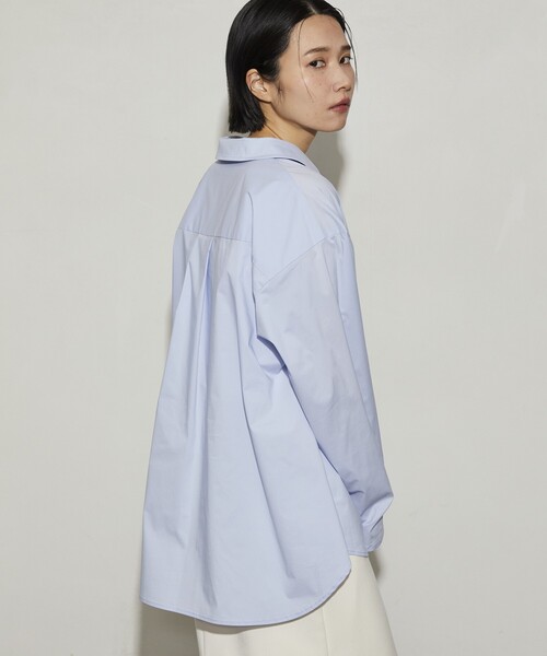 Firsthand(ファーストハンド)の「Firsthand/ファーストハンド スキッパーZIPシャツ(シャツ/ブラウス・レディース・サックスブルー/ホワイト・フリ-)」の15枚目の写真