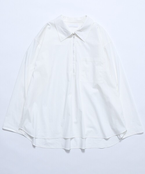 Firsthand(ファーストハンド)の「Firsthand/ファーストハンド スキッパーZIPシャツ(シャツ/ブラウス・レディース・サックスブルー/ホワイト・フリ-)」の16枚目の写真