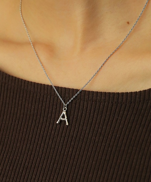 セール】イニシャル トップ シンプル ネックレス（ネックレス）｜voov
