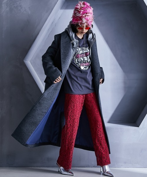 GEVS.（ジェイヴィス）の「【販売終了】裏起毛ショート丈ジップアップパーカー ＜大きいサイズ有＞GEVS.（パーカー・レディース・杢グレー/アイボリー・M/L/LL/3L/4L/5L）」の19枚目の写真