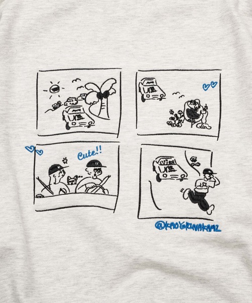 kaoyorinakami(カオヨリナカミ)の「4 comic sweat / 4コマスウェット(スウェット・メンズ・グレー/ブラック・X-LARGE/LARGE/MEDIUM/SMALL/X-SMALL)」の16枚目の写真