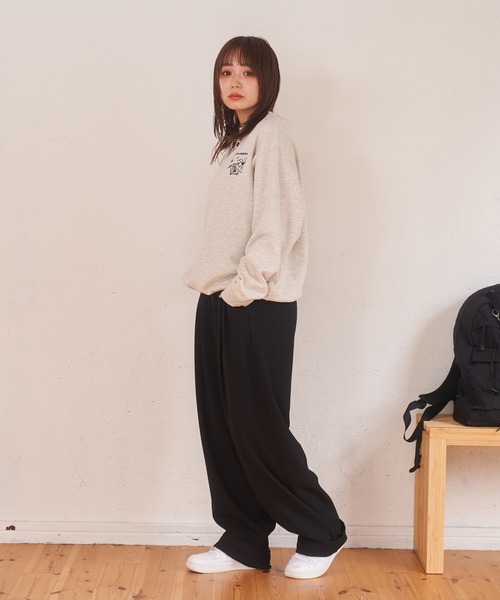 kaoyorinakami(カオヨリナカミ)の「4 comic sweat / 4コマスウェット(スウェット・メンズ・グレー/ブラック・X-LARGE/LARGE/MEDIUM/SMALL/X-SMALL)」の4枚目の写真