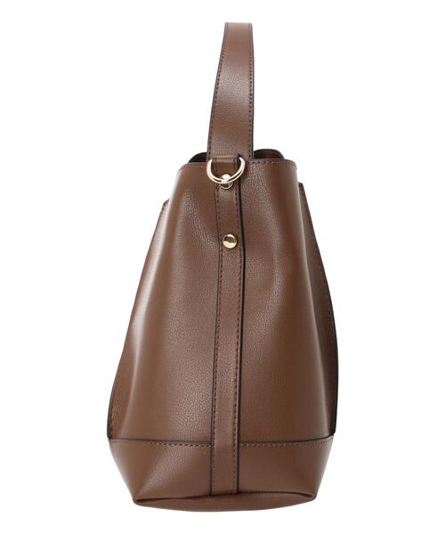 Te chichi（テチチ）の「タックデザインハンドバッグ（ハンドバッグ・レディース・ブラック/ブラウン・F）」の8枚目の写真