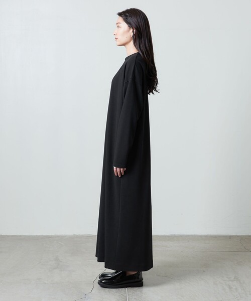 2024 マルゥユナイテッドアローズ ジャージーシンプルワンピース 34ブラック MARW UNITED ARROWS（マルゥ ユナイテッドアローズ）の「＜MARW UNITED