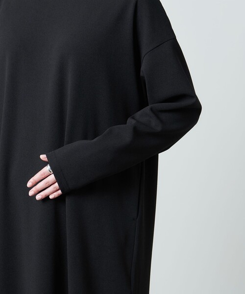 2024 マルゥユナイテッドアローズ ジャージーシンプルワンピース 34ブラック 2024 マルゥユナイテッドアローズ ジャージーシンプルワンピース 34