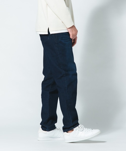 Blue Standard （ブルースタンダード）の「【BLUE STANDARD/ブルースタンダード】スーパーストレッチデニム テーパード 軽量 体型カバー（デニムパンツ・メンズ・ワンウォッシュ/スミクロ/インディゴブルー・MEDIUM/LARGE/X-LARGE）」の19枚目の写真