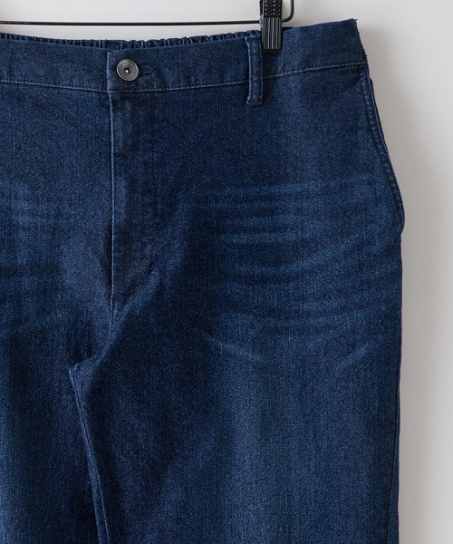 Blue Standard （ブルースタンダード）の「【BLUE STANDARD/ブルースタンダード】スーパーストレッチデニム テーパード 軽量 体型カバー（デニムパンツ・メンズ・ワンウォッシュ/スミクロ/インディゴブルー・MEDIUM/LARGE/X-LARGE）」の5枚目の写真