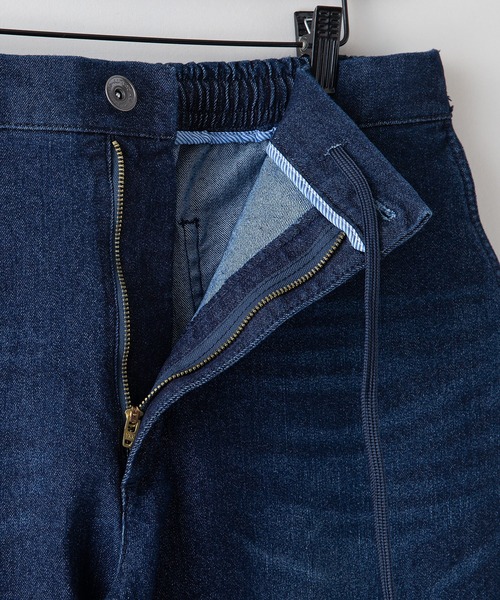 Blue Standard （ブルースタンダード）の「【BLUE STANDARD/ブルースタンダード】スーパーストレッチデニム テーパード 軽量 体型カバー（デニムパンツ・メンズ・ワンウォッシュ/スミクロ/インディゴブルー・MEDIUM/LARGE/X-LARGE）」の8枚目の写真