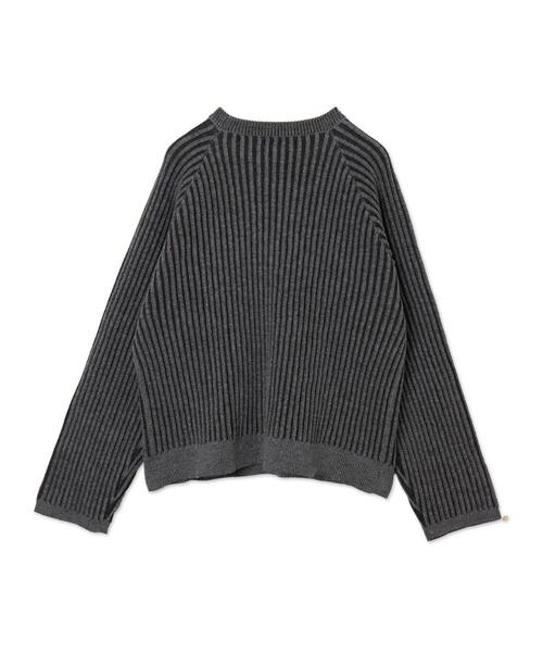 SHORT ROUND(ショートラウンド)の「SHORT ROUND/ヴィンテージライクラグランプルオーバー(ニット/セーター・メンズ・グレー/ベージュ・MEDIUM/LARGE)」の16枚目の写真