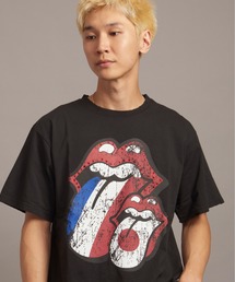 B-TRS PARIS/JPN PRINT&LINESTONE SS TEE