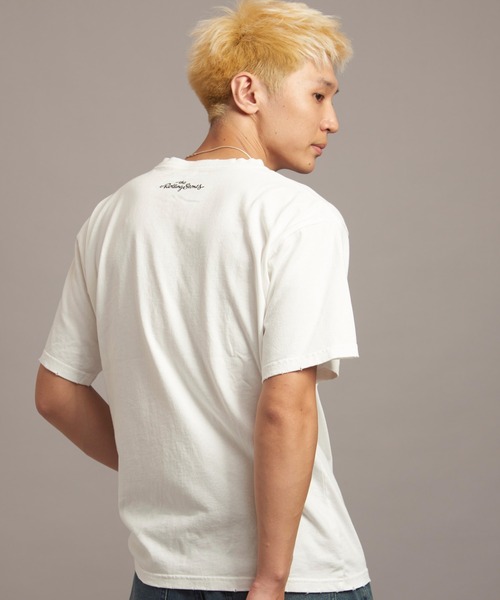 JACKROSE（ジャックローズ）の「B-TRS PARIS/JPN PRINT&LINESTONE SS TEE（Tシャツ/カットソー・メンズ・ブラック/ホワイト系2・M/L）」の8枚目の写真
