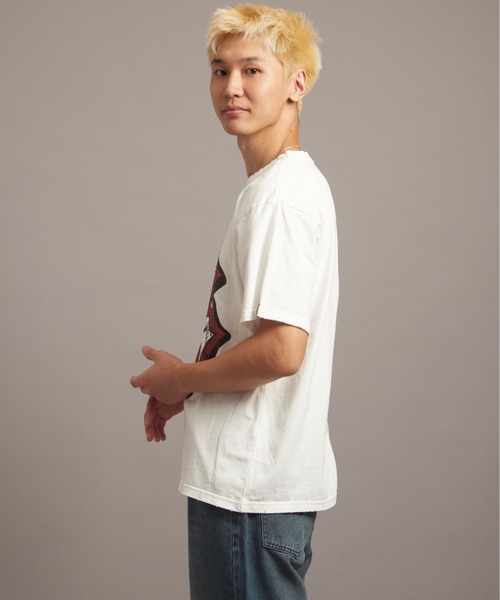 JACKROSE（ジャックローズ）の「B-TRS PARIS/JPN PRINT&LINESTONE SS TEE（Tシャツ/カットソー・メンズ・ブラック/ホワイト系2・M/L）」の5枚目の写真