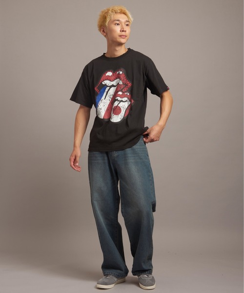 JACKROSE（ジャックローズ）の「B-TRS PARIS/JPN PRINT&LINESTONE SS TEE（Tシャツ/カットソー・メンズ・ブラック/ホワイト系2・M/L）」の12枚目の写真