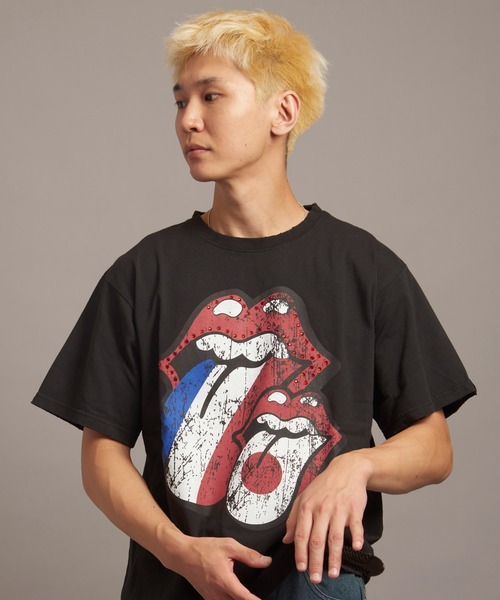 JACKROSE（ジャックローズ）の「B-TRS PARIS/JPN PRINT&LINESTONE SS TEE（Tシャツ/カットソー・メンズ・ブラック/ホワイト系2・M/L）」の21枚目の写真