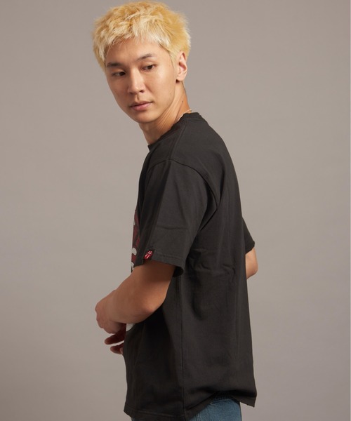 JACKROSE（ジャックローズ）の「B-TRS PARIS/JPN PRINT&LINESTONE SS TEE（Tシャツ/カットソー・メンズ・ブラック/ホワイト系2・M/L）」の19枚目の写真