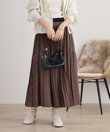 Eglantine プリントプリーツスカート セットアップ可能