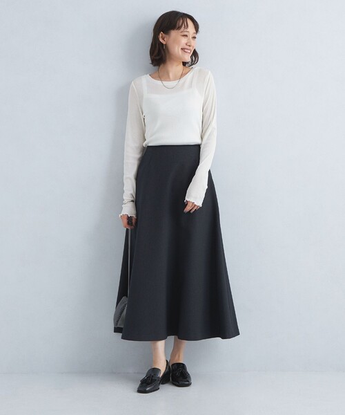 green label relaxing（グリーンレーベルリラクシング）の「ハイツイストリブ クルーネック プルオーバー カットソー（Tシャツ/カットソー・レディース・ライトピンク/ブラック/オフホワイト/ケリーグリーン・FREE）」の18枚目の写真