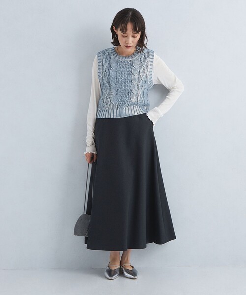 green label relaxing（グリーンレーベルリラクシング）の「ハイツイストリブ クルーネック プルオーバー カットソー（Tシャツ/カットソー・レディース・ライトピンク/ブラック/オフホワイト/ケリーグリーン・FREE）」の19枚目の写真