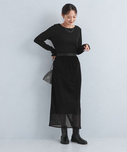 green label relaxing（グリーンレーベルリラクシング）の「ハイツイストリブ クルーネック プルオーバー カットソー（Tシャツ/カットソー・レディース・ライトピンク/ブラック/オフホワイト/ケリーグリーン・FREE）」の21枚目の写真