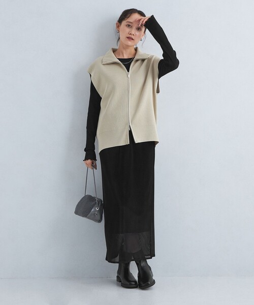 green label relaxing（グリーンレーベルリラクシング）の「ハイツイストリブ クルーネック プルオーバー カットソー（Tシャツ/カットソー・レディース・ライトピンク/ブラック/オフホワイト/ケリーグリーン・FREE）」の22枚目の写真