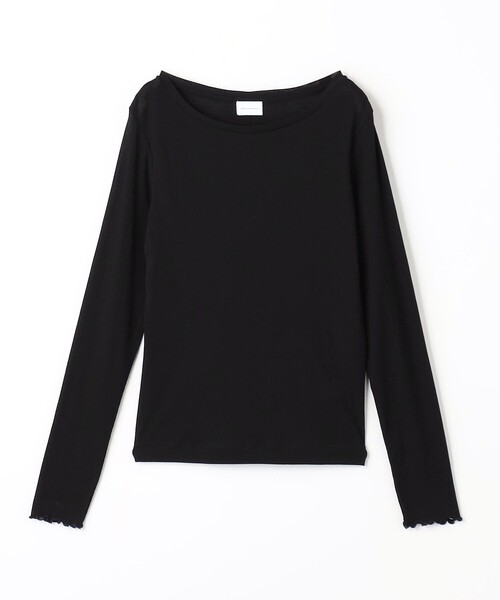 green label relaxing（グリーンレーベルリラクシング）の「ハイツイストリブ クルーネック プルオーバー カットソー（Tシャツ/カットソー・レディース・ライトピンク/ブラック/オフホワイト/ケリーグリーン・FREE）」の5枚目の写真