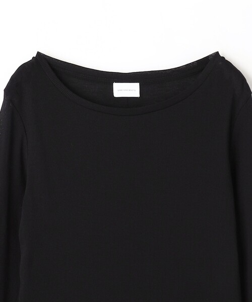 green label relaxing（グリーンレーベルリラクシング）の「ハイツイストリブ クルーネック プルオーバー カットソー（Tシャツ/カットソー・レディース・ライトピンク/ブラック/オフホワイト/ケリーグリーン・FREE）」の7枚目の写真