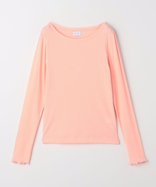 green label relaxing（グリーンレーベルリラクシング）の「ハイツイストリブ クルーネック プルオーバー カットソー（Tシャツ/カットソー・レディース・ライトピンク/ブラック/オフホワイト/ケリーグリーン・FREE）」の9枚目の写真