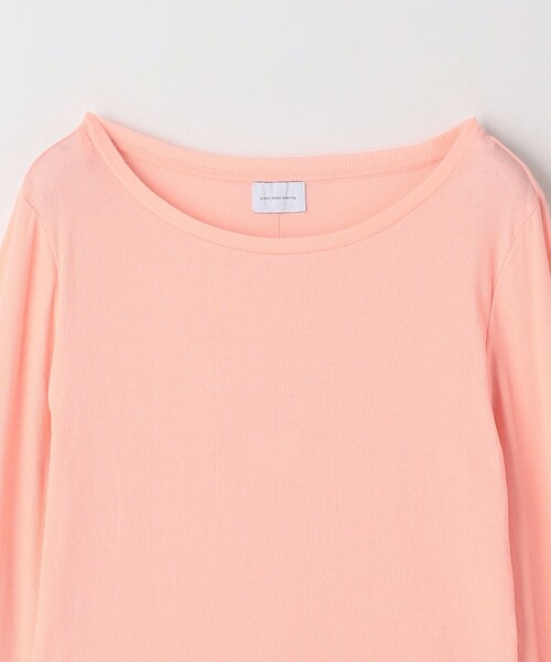 green label relaxing（グリーンレーベルリラクシング）の「ハイツイストリブ クルーネック プルオーバー カットソー（Tシャツ/カットソー・レディース・ライトピンク/ブラック/オフホワイト/ケリーグリーン・FREE）」の11枚目の写真