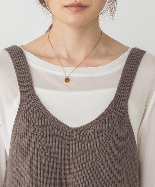 hunch（ハンチ）の「静電気防止 やわもちヤーン ビスチェ（ベスト・レディース・モカ/ブラック/アイボリー・FREE）」の11枚目の写真