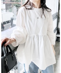 【ZOZOTOWN限定】ランタンスリーブティアードプルオーバー