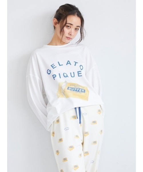 新品 BUTTERワンポイントロンT＆ロングパンツSET ジェラピケ