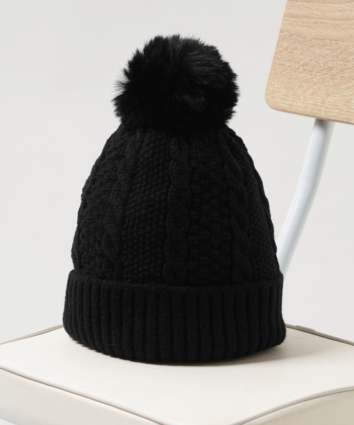 ボンボン ケーブルニットワッチ / Bonbon cable knit watch / ボンボン