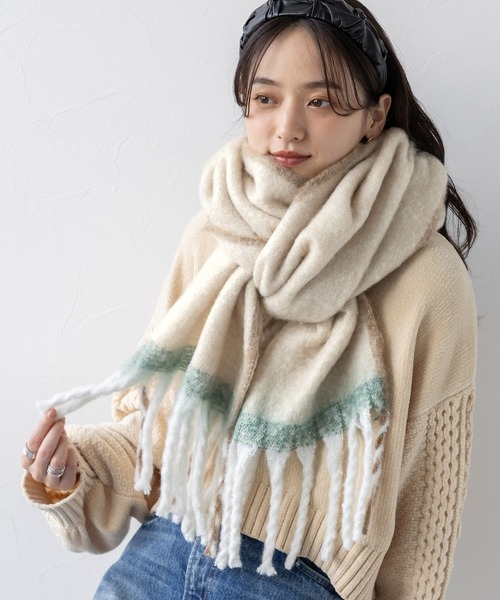 シールームリン　Fringeフーディーマフラー シールームリン Fringeフーディーマフラー