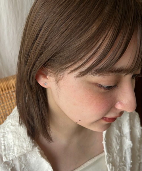 ciite'(シーテ)の「花パール&ストーンセットピアス (両耳用)(ピアス(両耳用)・レディース・ゴールド/シルバー・FREE)」の9枚目の写真