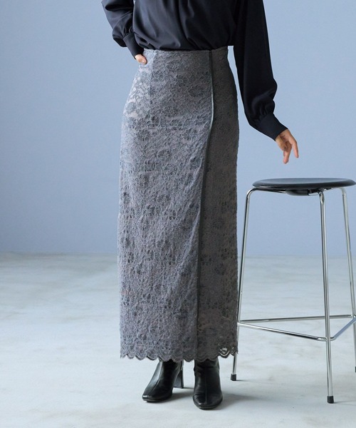 セール】レースIラインスカート202691（スカート）｜Andemiu