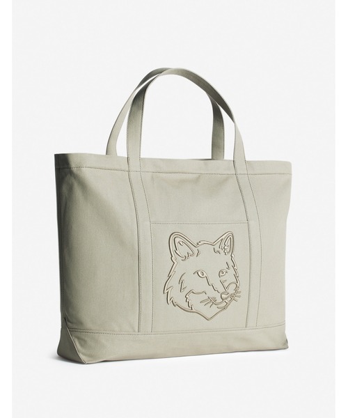 綿がし　トートバッグ　メゾンキツネ MAISON KITSUNE メゾンキツネ トートバッグ 2WAY BOLD FOX HEAD