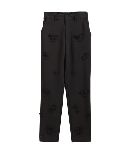 フラワーモチーフテーパードパンツ（その他パンツ）｜Fit more
