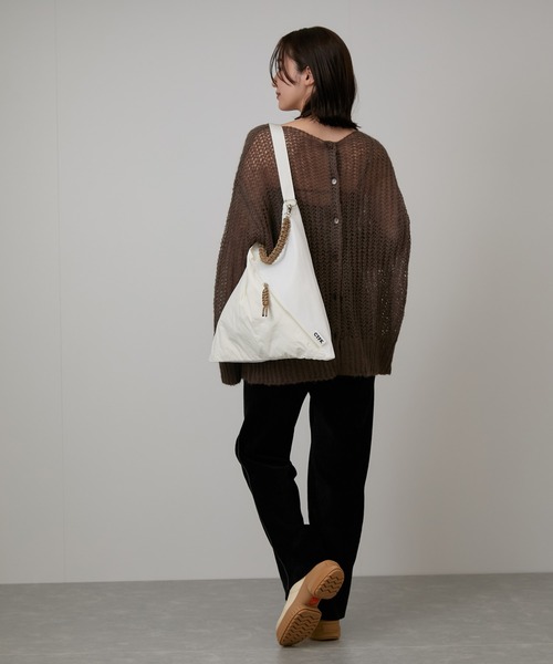 NERGY（ナージー）の「melting ベロアタッチニットパンツ（その他パンツ・レディース・ライトグレー/サックスブルー/ブラック・FREE）」の9枚目の写真