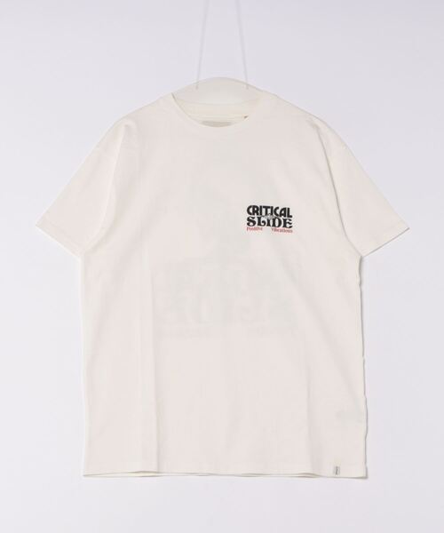 TCSS（ティーシーエスエス）の「DESIGN TEE/Critical Slide(TCSS)/クリティカルスライド(ティーシーエスエス)半袖Tシャツ（Tシャツ/カットソー・メンズ・ホワイト/パープル・MEDIUM/LARGE/SMALL/X-LARGE）」の2枚目の写真