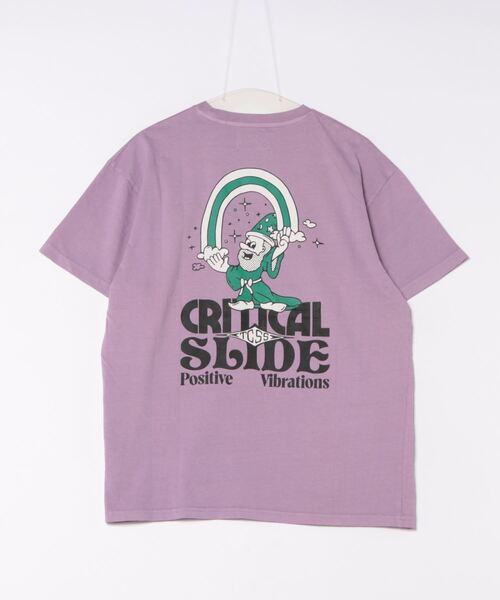 TCSS（ティーシーエスエス）の「DESIGN TEE/Critical Slide(TCSS)/クリティカルスライド(ティーシーエスエス)半袖Tシャツ（Tシャツ/カットソー・メンズ・ホワイト/パープル・MEDIUM/LARGE/SMALL/X-LARGE）」の4枚目の写真