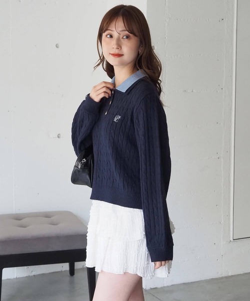 トップス Don't tell anyone MERINO WOOL TOPS Don't tell anyone MERINO WOOL TOPS